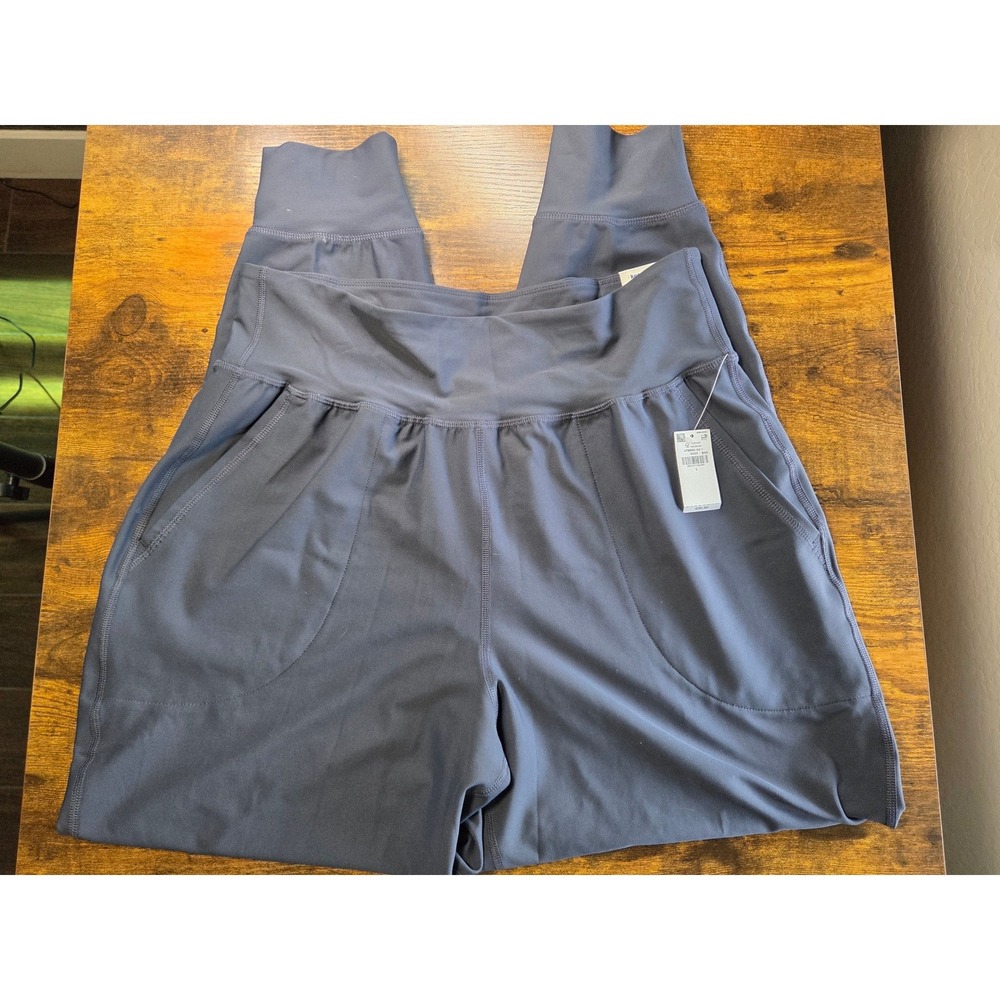 Old Navy Active Powersoft High Rise Joggers Gray Ankle Pants Large NWT